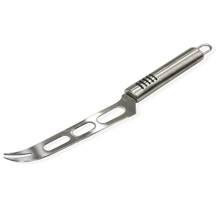 Craftit Edibles Soft Cheese knife - Serrated with Open surface Stainless Steel Blade, Forked end (soft fruit and tomato
