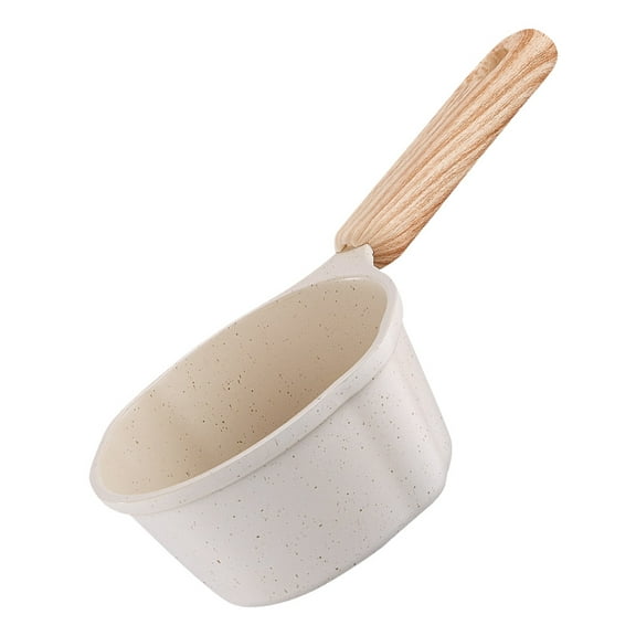 OFFIGAM Small Boiling Pot with Wooden Handle, Cooking Pot for Kitchen Use, 1 Set