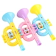 thumbnail image 1 of LKWLPD Mini Trumpet Toys Kid Trumpet Instrument Noise Makers Assorted Colors Plastic Trumpet Horn Musical Educational Toys for Kids Birthday Graduation Party Favors, 1 of 4