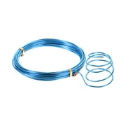 Aluminum Wire 16 Feet 2mm Dia. Flexible Metal Wire Blue for DIY Craft