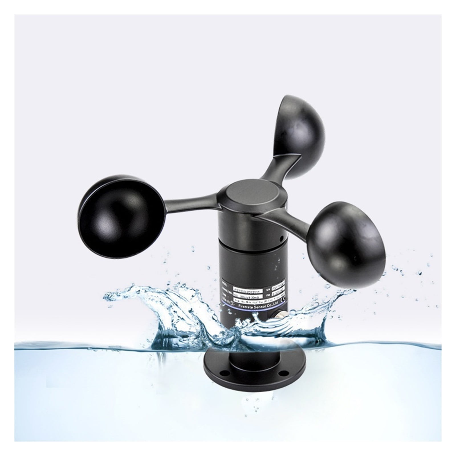 Wind Speed Measuring Device Heated Wind Speed Sensor Automatic Heating Low Temperature Defrosting Weather Station Port Mechanical Wind Speed Sensor ,Easy to Operate
