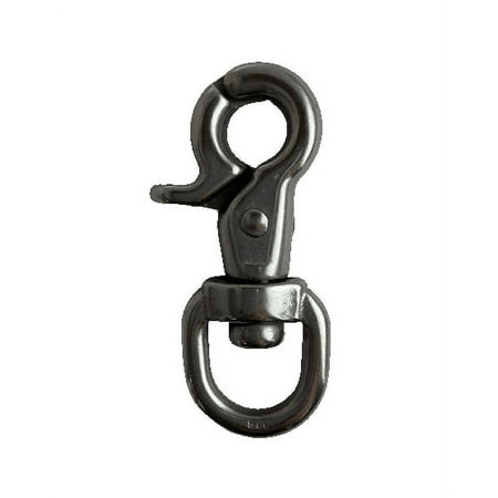US STAINLESS Stainless Steel 316 5/8 Trigger Snap with Swivel End Marine Grade Polished