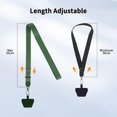 thumbnail image 5 of WERLETER  Phone Lanyard 2 Pcs-Adjustable Neck Strap,Universal Crossbody Lanyards Compatible with Most Smartphones (Black+Dark Green, 21.65"), 5 of 16