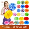 thumbnail image 2 of 2Pcs Pom Poms Cheerleading, Cheer Pom Poms with Baton Handle, Metallic Foil Cheerleading Pom Poms for Kids Cheering Sports Team Spirit, 2 of 6