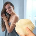 thumbnail image 5 of PONPRNGY 1Pc Loofah Charcoal Bath Shower Sponge Body Scrubber, Exfoliate Mesh Pouf Shower Bouquet, Large Bath Sponge for Women and Men, 5 of 9