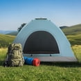 thumbnail image 7 of TopComfy Camping Dome Tent, 3-4 Person Waterproof Windproof Easy Setup Spacious Family Tents with Carry Bag & Rain Fly for Hiking Backpacking Traveling, Blue, 7 of 7