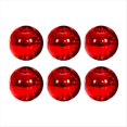 thumbnail image 1 of 6 Bolas de Navidad de 8 cm, Luces Decorativas para Árbol de Navidad, Colgantes para Ventana, Techo, Compras, Color Rojo, 1 of 6