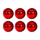 thumbnail image 1 of 6 Bolas de Navidad de 8 cm, Luces Decorativas para Árbol de Navidad, Colgantes para Ventana, Techo, Compras, Color Rojo, 1 of 6