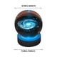 thumbnail image 1 of Bola Galaxy de 6 cm + luz de color de 7 cm, base redonda de madera, enchufe USB, bola de cristal, base de madera luminosa colorida, adornos, luz nocturna pequeña, 1 of 5