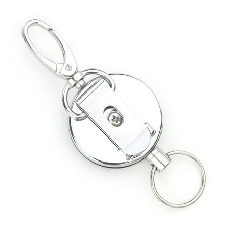 - Officeship 10PCS Silver Color Metal Retractable Reel With Belt Clip, Belt Loop Clasp & Key Ring