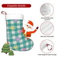 thumbnail image 5 of Honeii Starfish On Checkered Background for Christmas Stocking,Large Xmas Stocking,Holiday and Family Stocking for Fireplace Christmas Holiday Party Decoration, 5 of 7