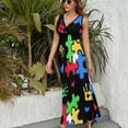 thumbnail image 6 of Autism Theme PUZZLE Heart Pattern Sleeveless Dress Summer Women Clothes Dress for Pregnant Women Dresses, 6 of 9