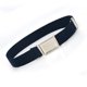 thumbnail image 2 of Qarigey Cinturón Hebilla de imán fácil Elástico Estiramiento Faux Leather Closet Suministros Cintura con tejido fino para niños Niñas azul marino Type3 NO3 Qarigey AP008761-10, 2 of 6