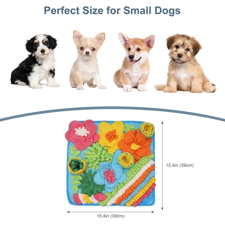 Dog Snuffle Mat - Interactive Slow Feeder Puzzle Toy For Small/Medium Dogs & Cats (28"x40")