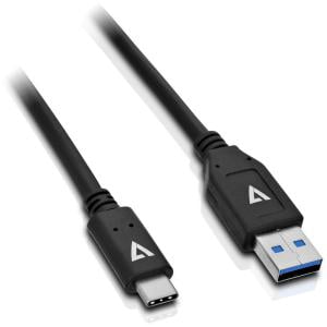- 3FT USB 3.1A TO USB-C CABLE BLK 100% COPPER CONDUCTOR