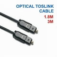 thumbnail image 1 of Digital Optical Audio Toslink Cable Gold Plated 6FT 18M 3M SPDIF MD DVD Gold Plated Cable High Quality, 1 of 5