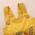 thumbnail image 5 of Toimothcn Toddler Baby Girls Romper Jumpsuit Sleeveless Casual Floral Embroidered Romper Soft Loose Breathable Jumpsuits 3-6 Months, 5 of 7