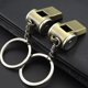 thumbnail image 2 of Llavero con silbato de metal Qarigey ligero dorado para supervivencia, 2 of 6