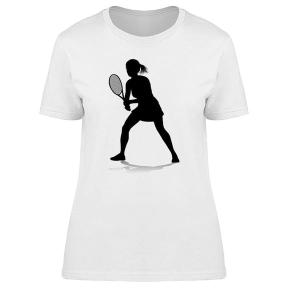 Tennis Player Female Sport T-Shirt Women -Image by Shutterstock, Female Medium