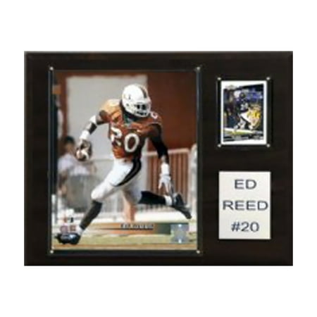 C&I Collectables NCAA Football 12x15 Ed Reed Miami Hurricanes Player