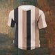 thumbnail image 4 of Ceisia Men's Summer Casual Slim Fit Crew Neck Short Sleeve T-Shirt Multi-Color Vertical Striped Waffle Knit Stretch Fabric Beige XXXL Gifts, 4 of 6
