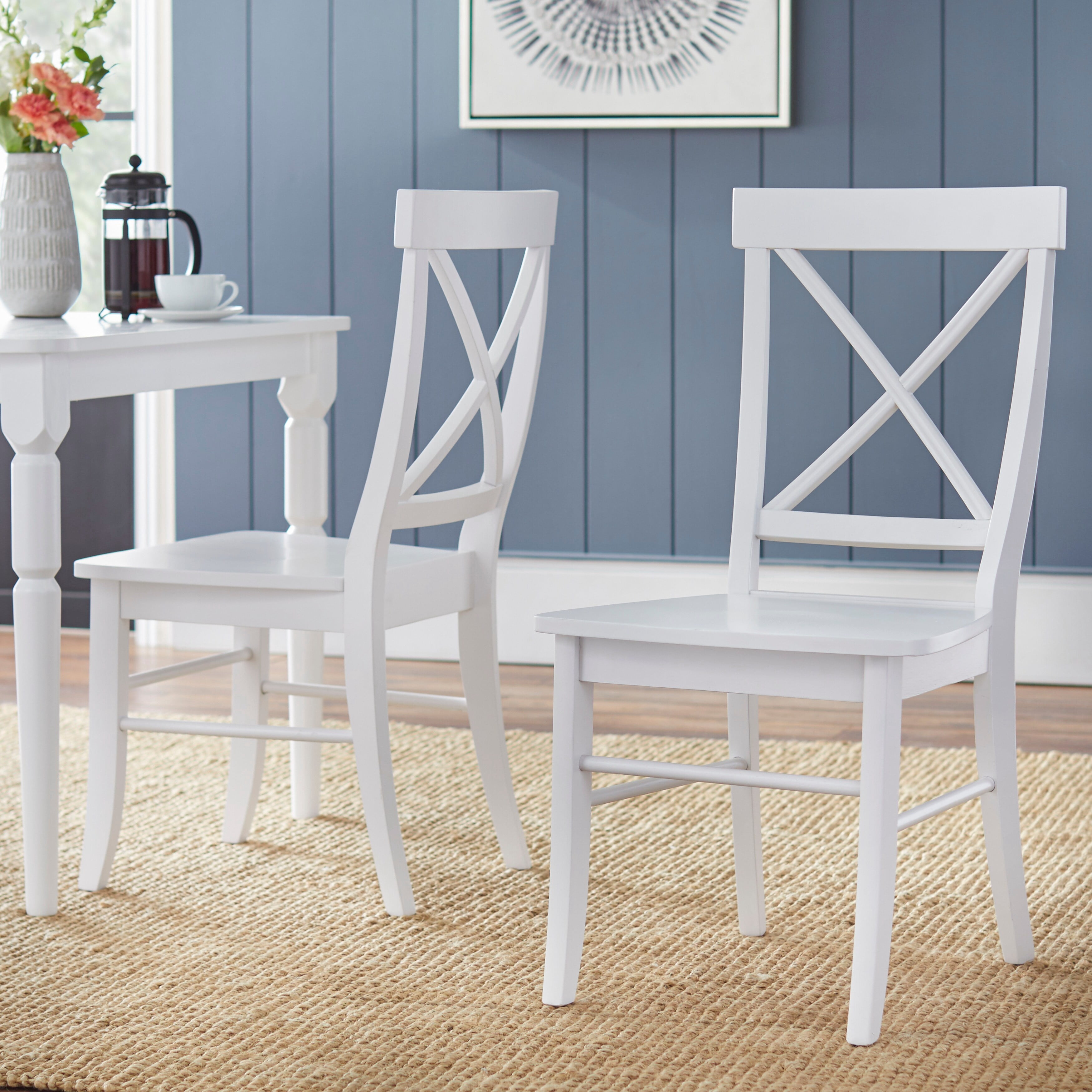 Albury Cross Back Dining Chairs, Brown (Set of 2)