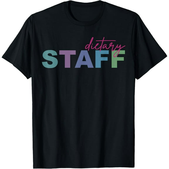 Dietary Staff Appreciation Registered Dietician Funny Diet T-ShirtMen and women, Black T-shirt, size: Extra large