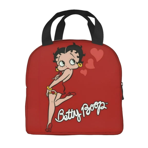 Betty Boop Insulated Lunch Bags Reusable Lunch Box, Cooler Lunch Bag Waterproof Lunch Tote For Picnic Office Work Travel Camping Gifts