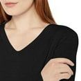 thumbnail image 4 of Qulqfy Womens Petite Sweaters Tunic V Neck Long Sleeve Black Casual Sweaters Women's Fall Tops L, 4 of 7