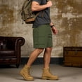 thumbnail image 5 of Camouflage Cargo Shorts for Men Elastic Waistband Drawstring Short Outdoor Casual Camo Hiking Work Casual Big and Tall Cargo Short Multi Pocket Quick Dry Bermuda Short,Green XL, 5 of 5
