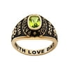 Order Now for 2025 Graduation, Freestyle Class Rings Petite Classic Yellow Celebrium Birthstone Class Ring, Celebrium