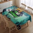 thumbnail image 4 of Happy Halloween Tablecloth Wrinkle Resistant Washable Tablecolths Table Covers Horror Pumpkin Ghost Rectangle Table Cover for Halloween Party Decoration, 4 of 5