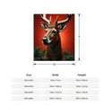 thumbnail image 5 of Cozy Flannel Blanket with Festive Deer and Pine Design - Soft Warm Throw for Sofa Travel Bed and Chair - Perfect Holiday Decor, 5 of 7