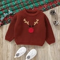 Bjutir Toddler Boys Girls Sweater Kids Baby Christmas Long Sleeve Warm