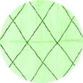 thumbnail image 1 of Ahgly Company Indoor Round Solid Green Modern Area Rugs, 5' Round, 1 of 4