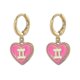 thumbnail image 1 of Lindos aretes colgantes con forma de corazón de las doce constelaciones: Géminis | Código de modelo 4674 Géminis, 1 of 5