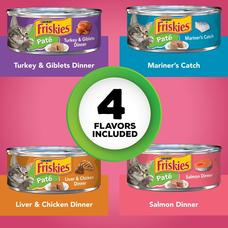 Purina Friskies Wet Cat Food Pate Variety Pack Surfin and Turfin Favorites