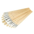 thumbnail image 1 of Silverline - Artists Paint Brush Set 12pce - Flat Tips, 1 of 1
