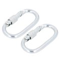 thumbnail image 1 of Chain Link Connector, Wide Application 2PCS Spring Door Design Multifunctional Alloy Steel Chain Hooks Quick Link  for Ports, 1 of 7