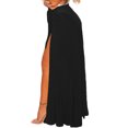 thumbnail image 3 of Women's Black Sheer Wrap Maxi Beach Skirt, 3 of 5