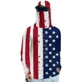 thumbnail image 2 of Independence Day Sun Protection Cycling Fishing Shirts for Men UPF 50+ Long Sleeve Hoodie with Face Mask UV Rash Guard Quick Dry Hiking Shirt, 2 of 4