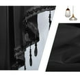 thumbnail image 2 of Beaded Triangle Sheer Valance Curtains for Windows, Scalloped Sheer Curtain Panels with Crystal Beads - Rod Pocket Farmhouse Window Treatment for Kitchen Bedroom, 2 of 5