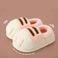 thumbnail image 2 of Cute Catpaw Slippers for Women Men Plush Winter Cozy Warm Memory Foam Bedroom Antislip Slip on Slipper Booties Pink Size 7, 2 of 6