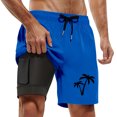 thumbnail image 5 of CHENge Men Swim Shorts 3 Inch Lightweight Palm Tree Print Quick-Dry Spring Break Swim Trunks with Soft Mesh Lining Upf 50+ Sun Protection Beach Wear, 5 of 5
