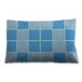 thumbnail image 1 of Ahgly Company Patterned Outdoor Rectangular Deep Sky Blue Lumbar Throw Pillow, 13 inch by 19 inch, 1 of 5