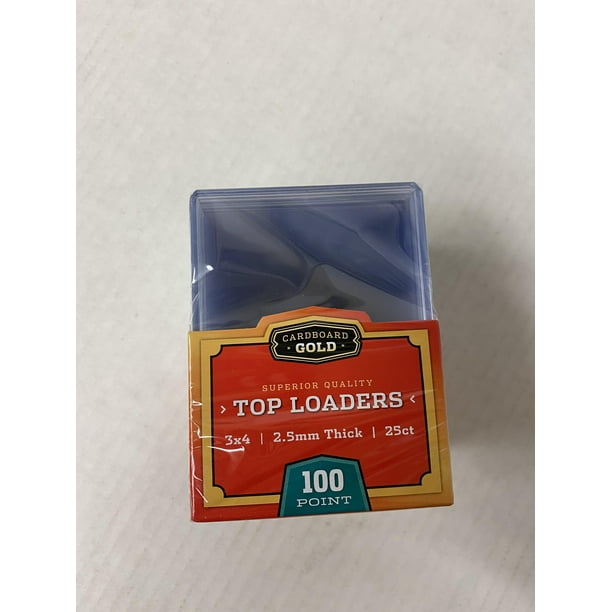 25 Cardboard Gold 2.5mm 100pt Pro Toploaders Topload Thick Jersey