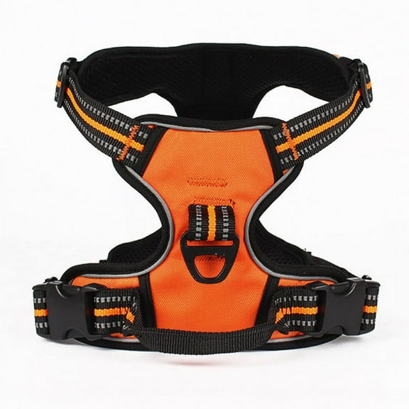 LNJBABAO No Pull Dog Harness for Small Medium Large Dogs Orange XL