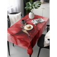 thumbnail image 6 of Red Marble Table Cloth, Modern Ombre Abstract Ink Painting Art Waterproof Tablecloth for Rectangle Tables, Reusable Washable Fabric Table Cover for Restaurant Kitchen Dining Tables 60"x120", 6 of 6