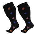 thumbnail image 1 of FhsagQ Socks Womens Socks Plus Size Robe Women Fashion Printed Plus Size Sports Compression Socks Calf Socks Compression Socks Beautiful Legs Stretch Socks Socks for Women Costume XXXL, 1 of 2