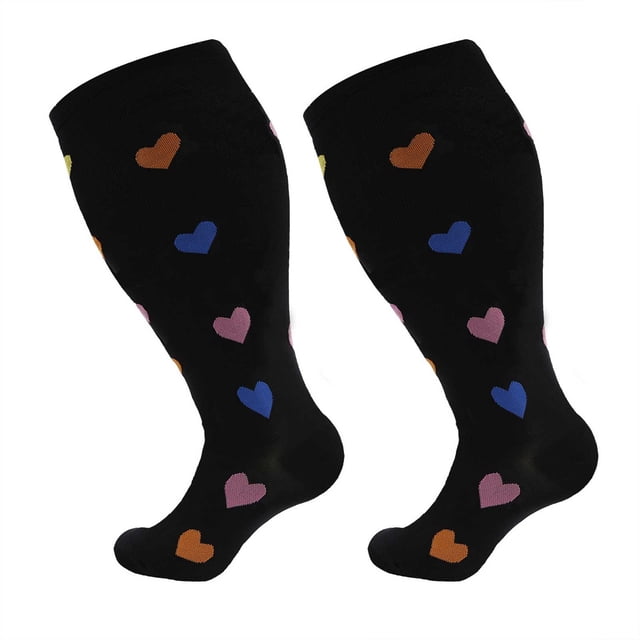FhsagQ Socks Womens Socks Plus Size Robe Women Fashion Printed Plus Size Sports Compression Socks Calf Socks Compression Socks Beautiful Legs Stretch Socks Socks for Women Costume XXXL